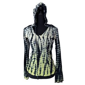 The Balance Collection Tie Dye V Neck Hoodie Sweatshirt Size Small Athleisure